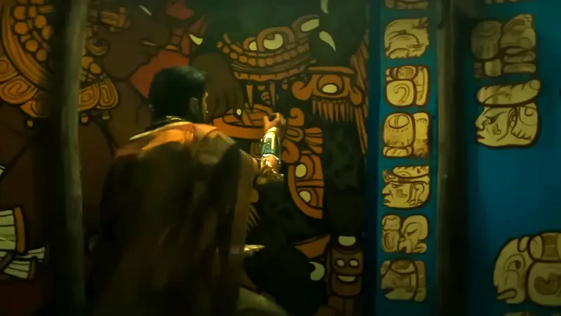 Namor mural painting scene 