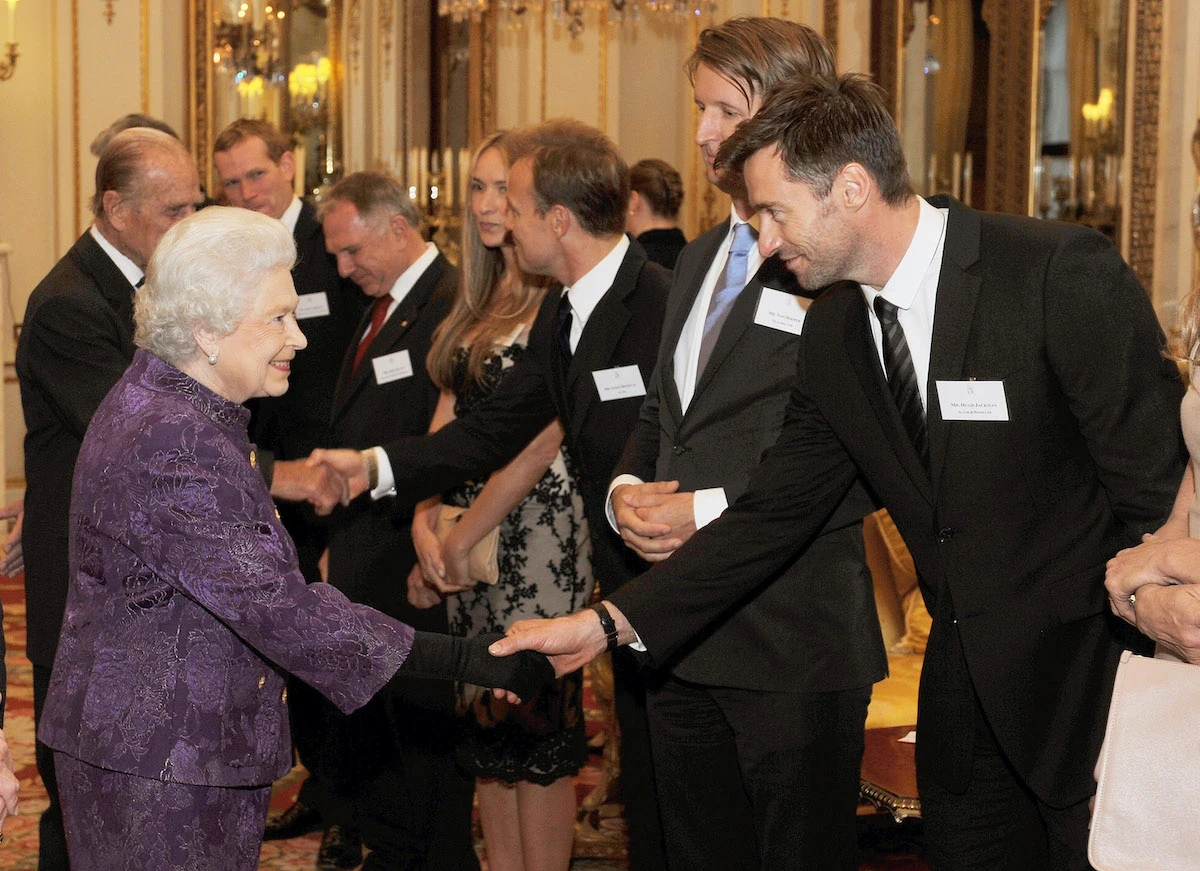 Hugh Jackman met Queen Elizabeth