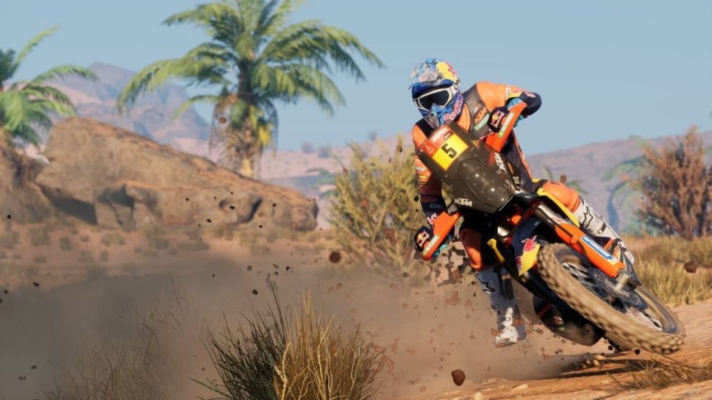 The bikes in Dakar: Desert Rally feel great to drive.
