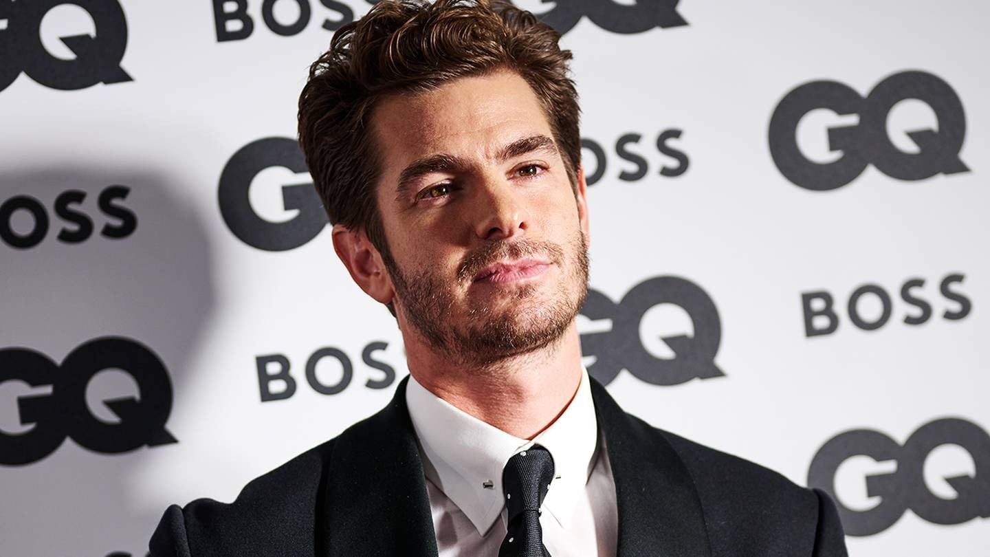 Andrew Garfield arrives at the 25th GQ Men of the Year event