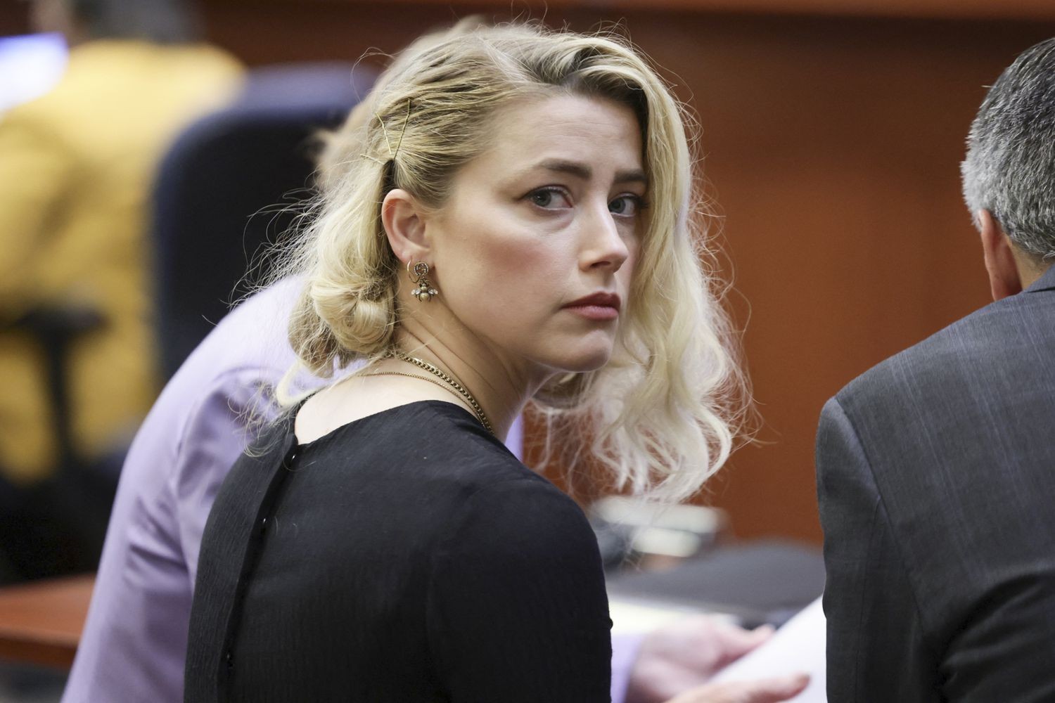 Amber Heard during the Depp defamation trial.