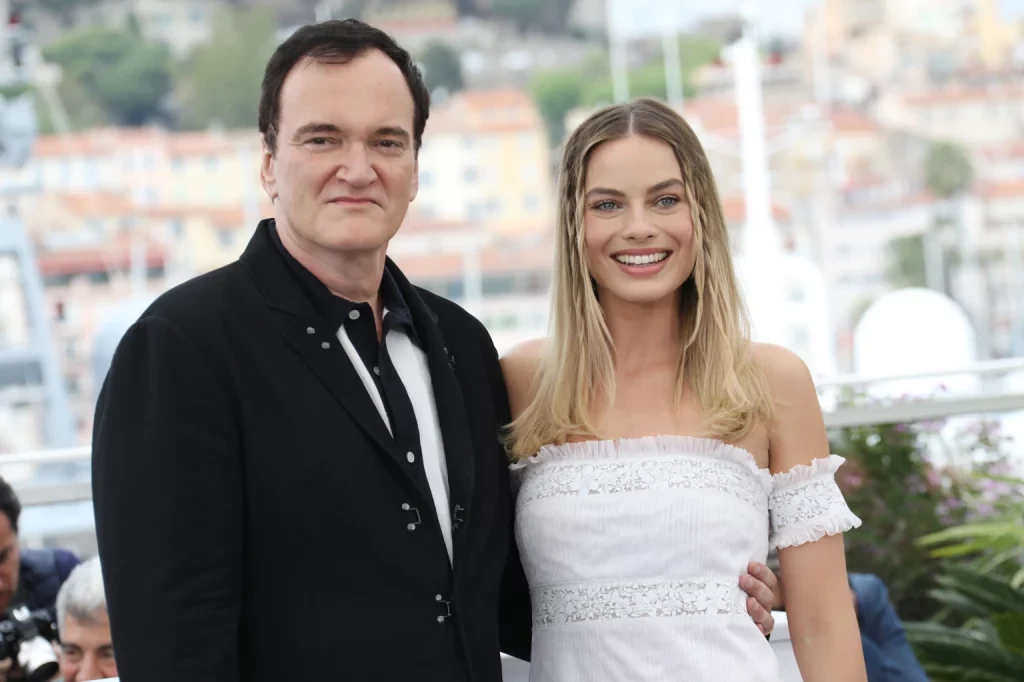 Quentin Tarantino and Margot Robbie 