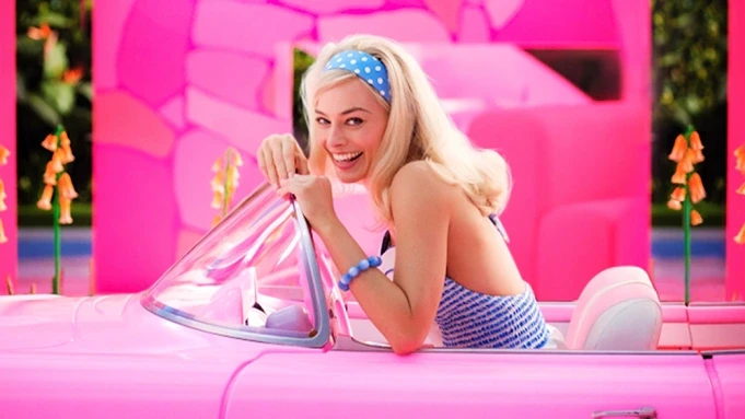 Margot Robbie in the upcoming movie Barbie.