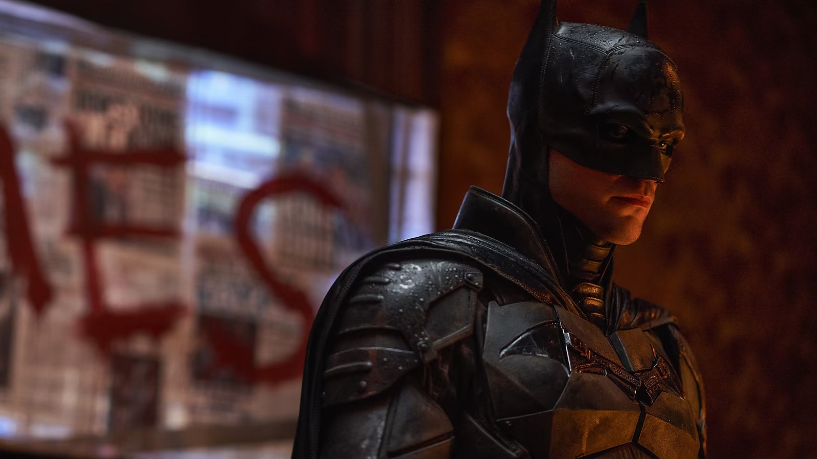 Robert Pattinson portrays a wonderfully grim Batman in the 2022 movie