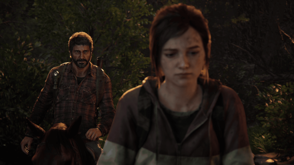 Joel and Ellie in The Last of Us Part 1