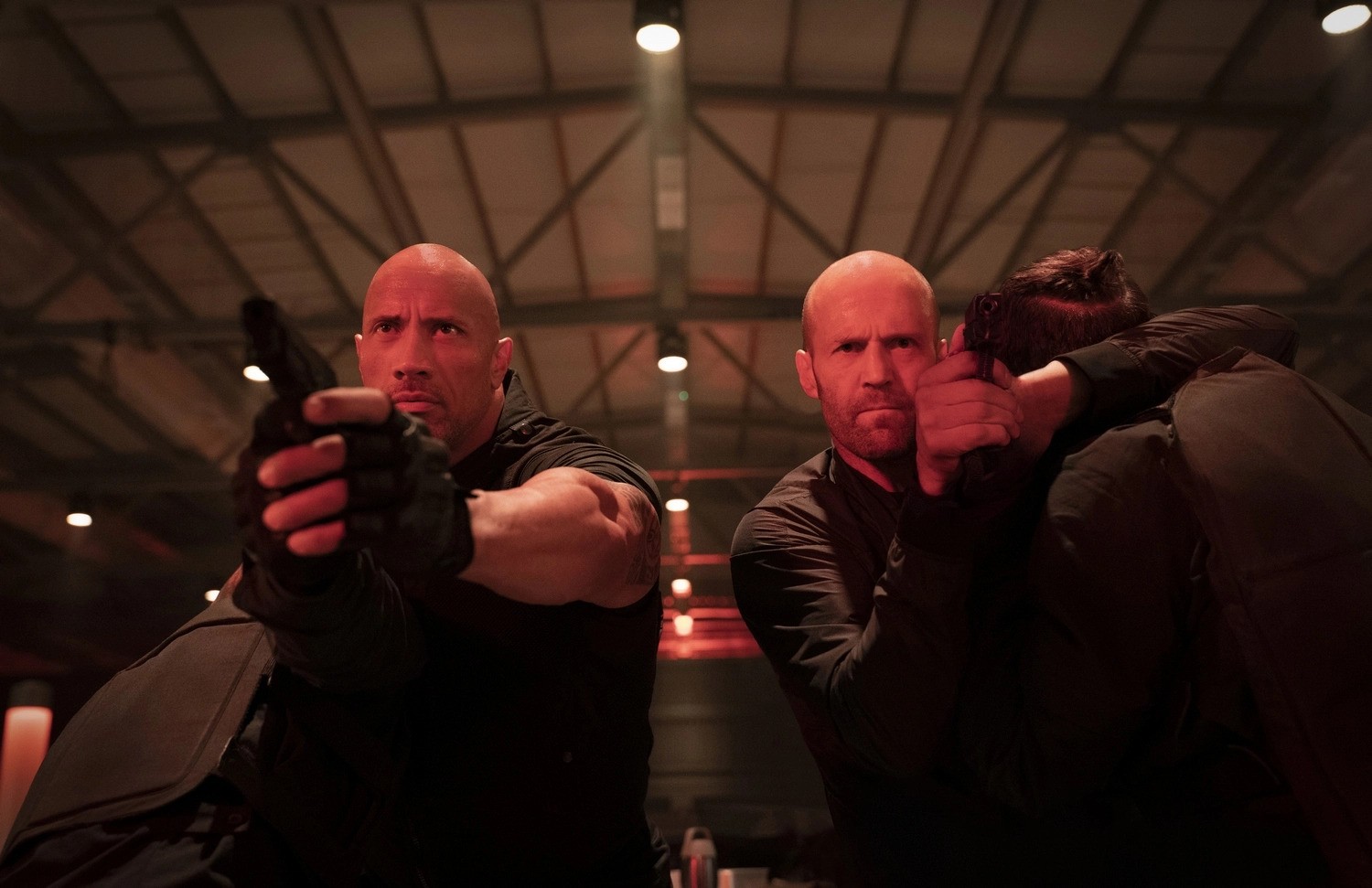 The Rock and Jason Statham in Hobbs & Shaw
