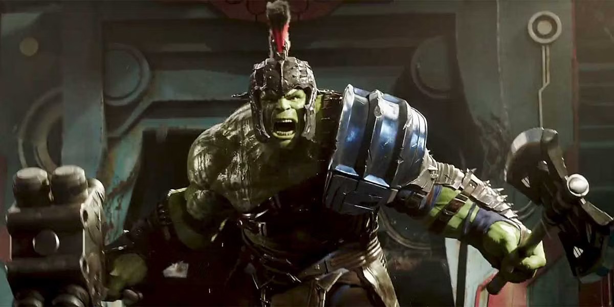 Mark Ruffalo as the Hulk in Thor: Ragnarok (2017).