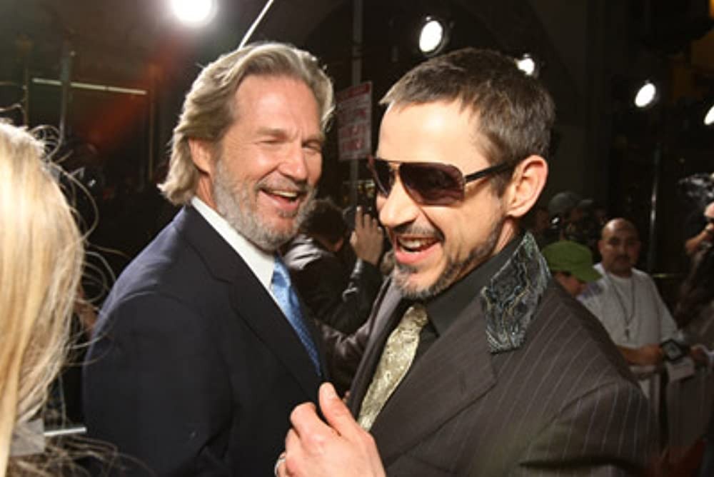 RDJ and Jeff Bridges arrive at the Iron Man premiere