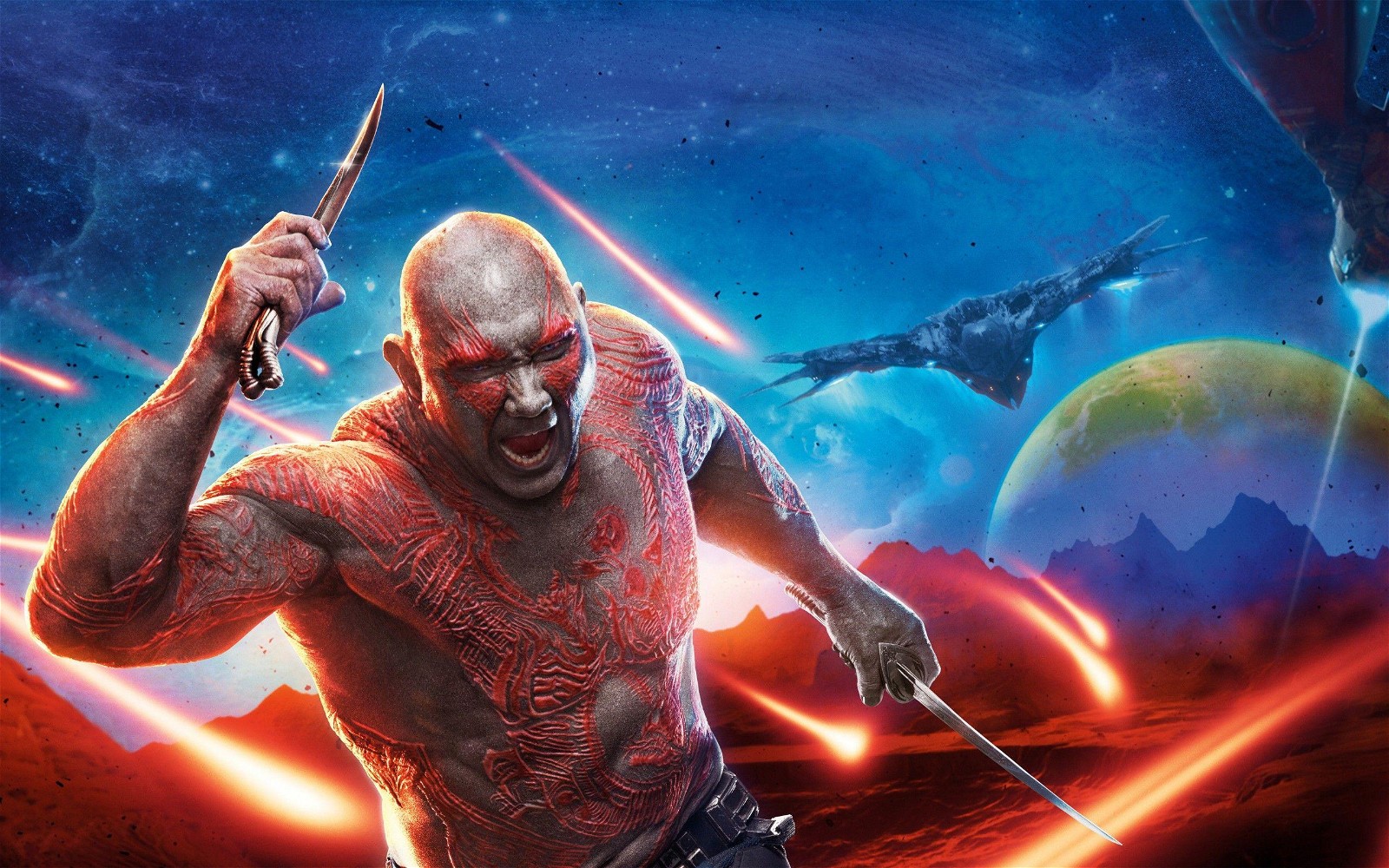 Dave Bautista plays the character of Drax in the MCU.