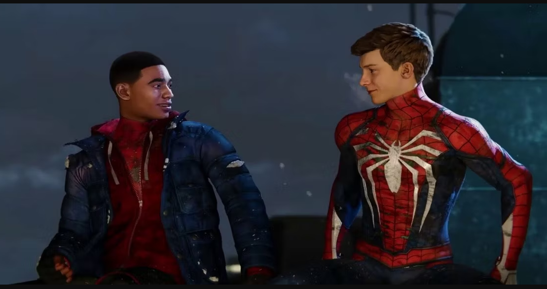 Miles Morales with Peter Parker