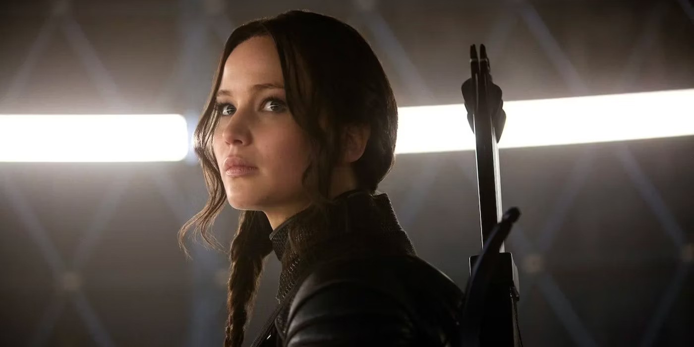 Jennifer Lawrence as Katniss Everdeen in The Hunger Games (2012)