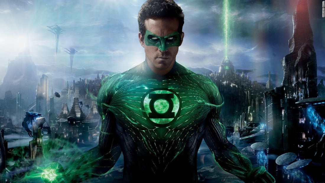 Ryan Reynolds in and as Green Lantern (2011).