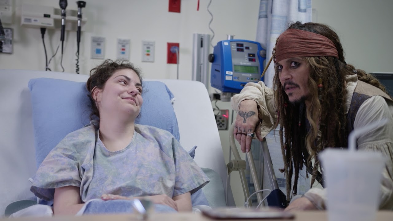 Johnny Depp used to visit sick kids in his Jack Sparrow costume.
