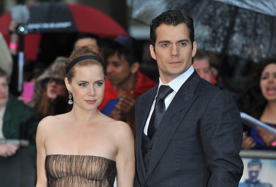 Henry Cavill and Amy Adams on the red carpet 