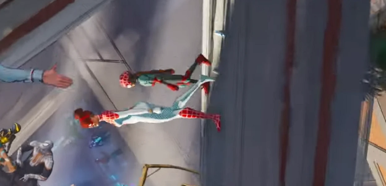 Spinneret and Spiderling in Across the Spider-Verse