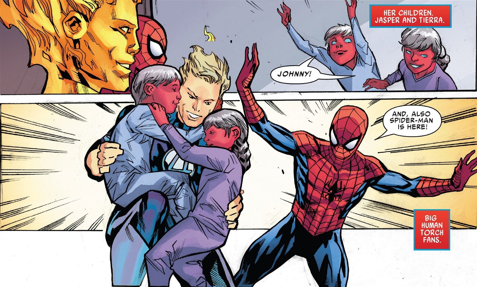 Spider-Man and Johnny Storm save the day