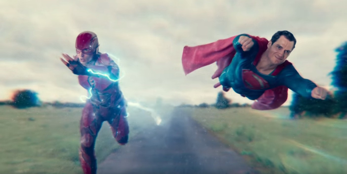 The Flash races against Superman