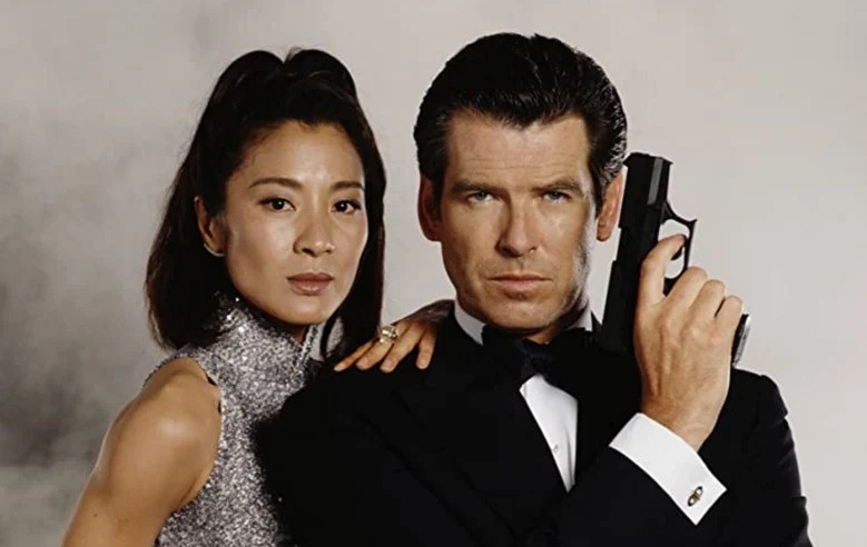 Michelle Yeoh plays Bond girl in Tomorrow Never Dies (1997)