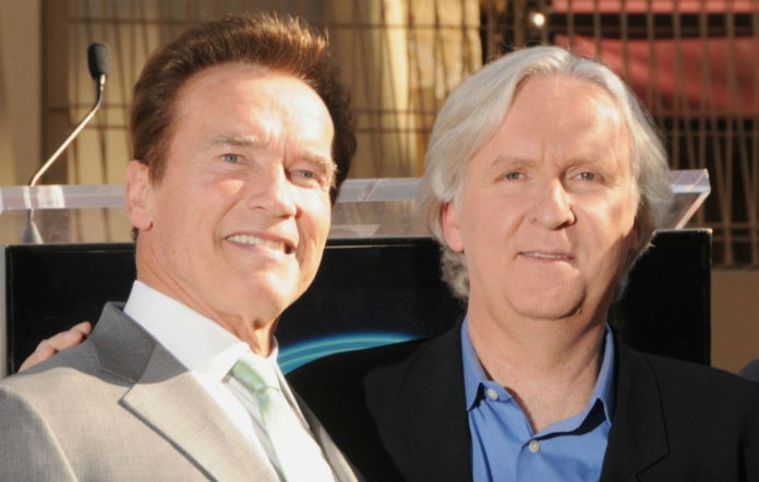 James Cameron with Arnold Schwarzenegger