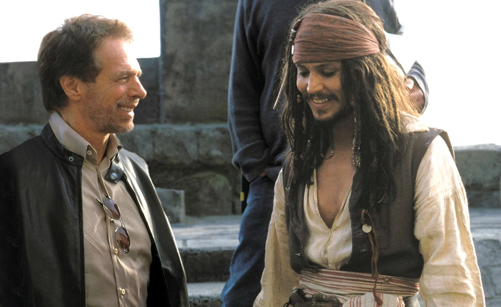Jerry Bruckheimer with Johnny Depp