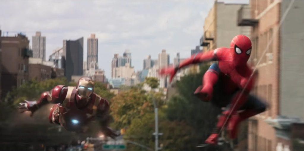 This scene from Spider-Man: Homecoming trailer was not in the movie