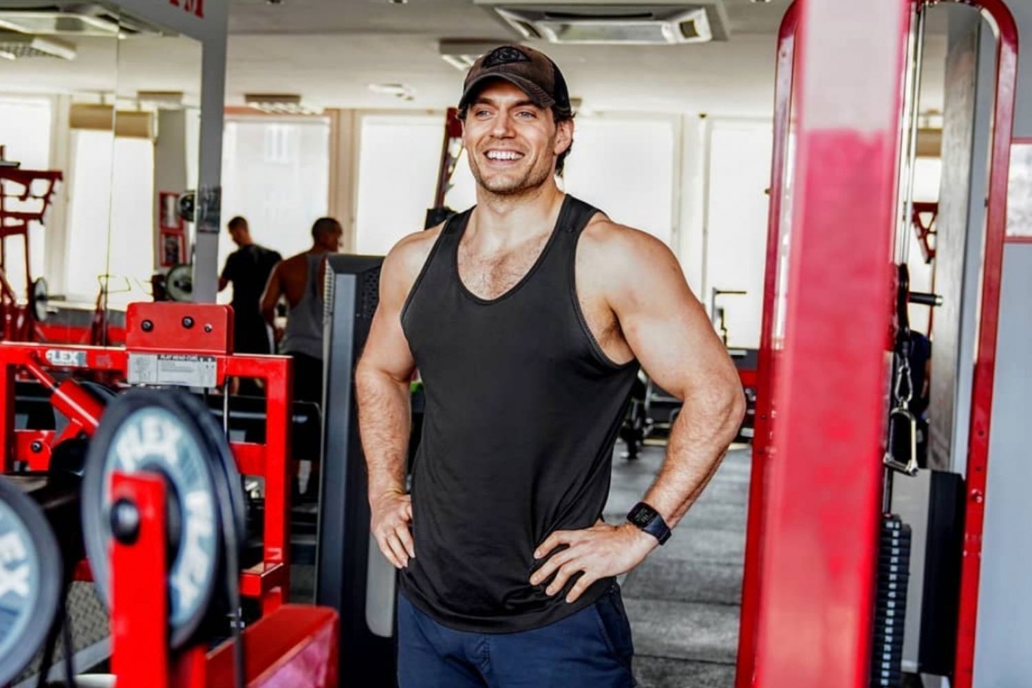 Cavill at the gym