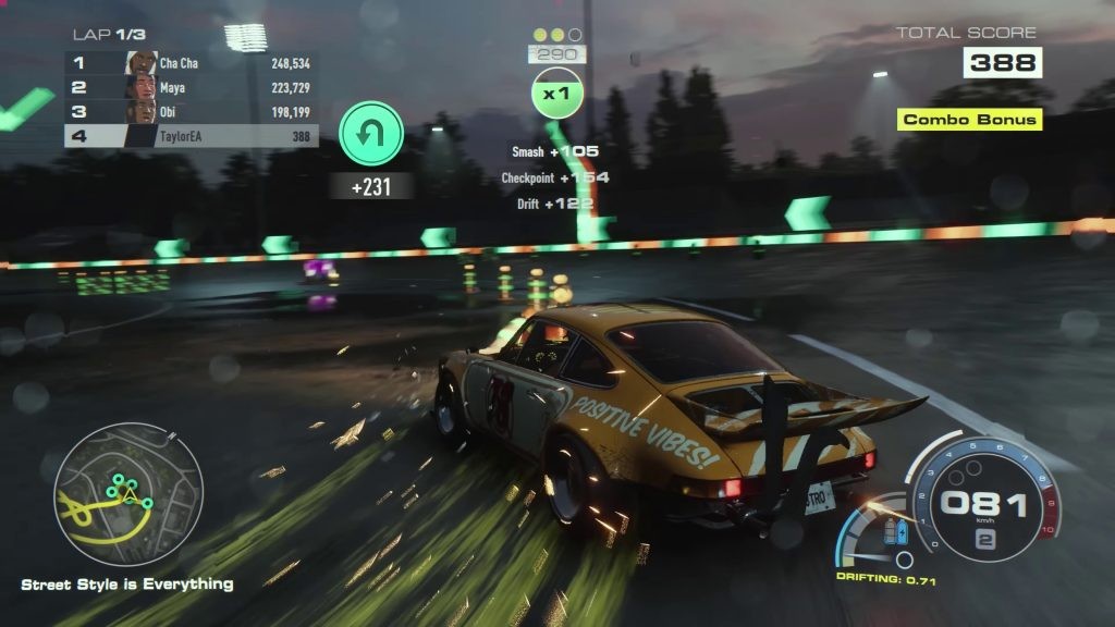 The gameplay in Need for Speed Unbound is solid, if somewhat repetitive.