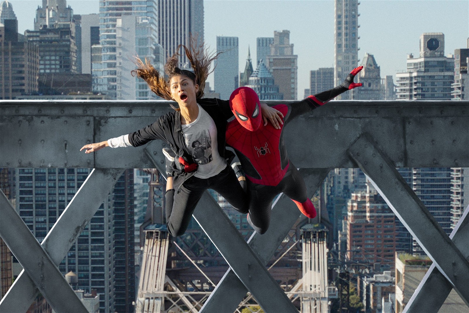 Tom Holland and Zendaya in Spider-Man: No Way Home
