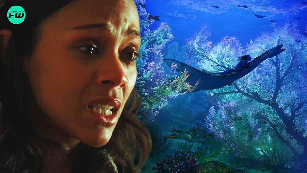 Neytiri Actress Zoe Saldana Cried After a Daunting Under Water Scene During Avatar The Way of Water