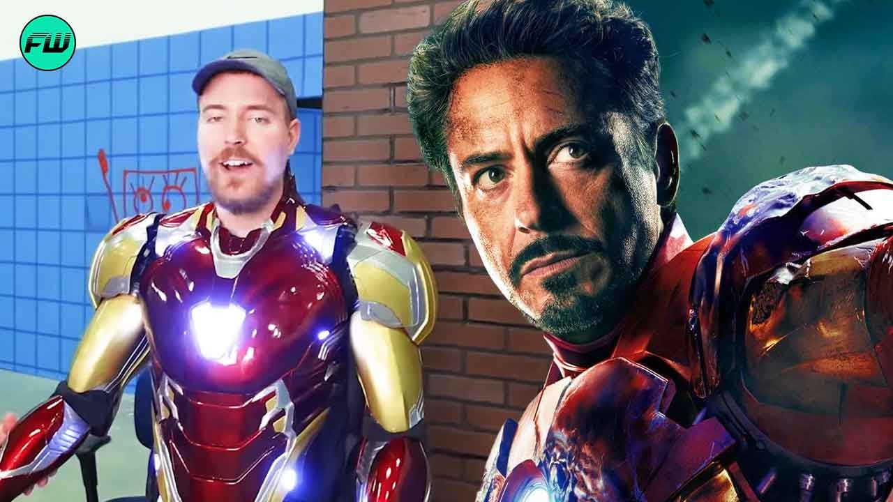 Amid Marvel Bringing Back Robert Downey Jr into Avengers Movie Rumors Mr. Beast Puts on a Real Life Iron Man Suit