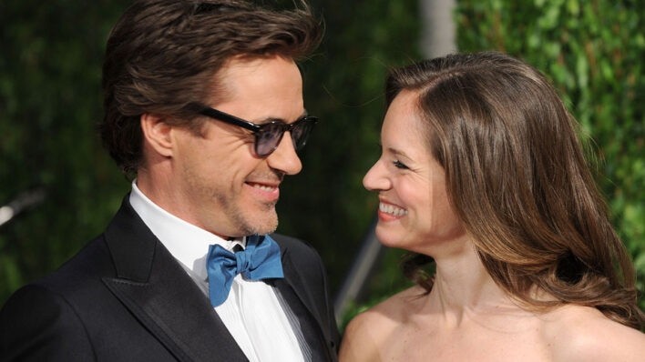 Robert Downey Jr. and Susan Downey during Dolittle promo