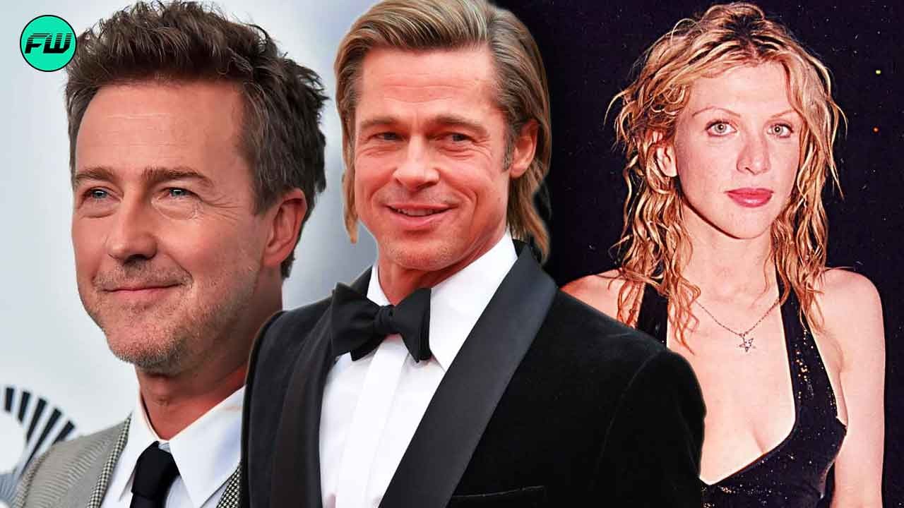 Brad Pitt Fired His Co-star Edward Norton's Girlfriend Courtney Love From Fight Club