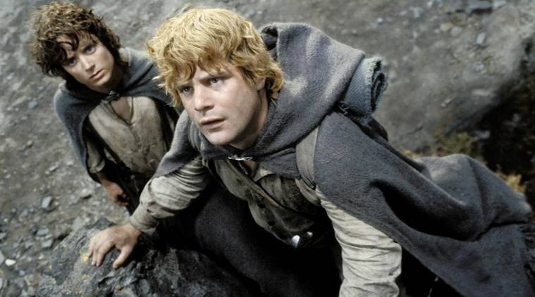 Samwise Gamgee protecting Frodo Baggins