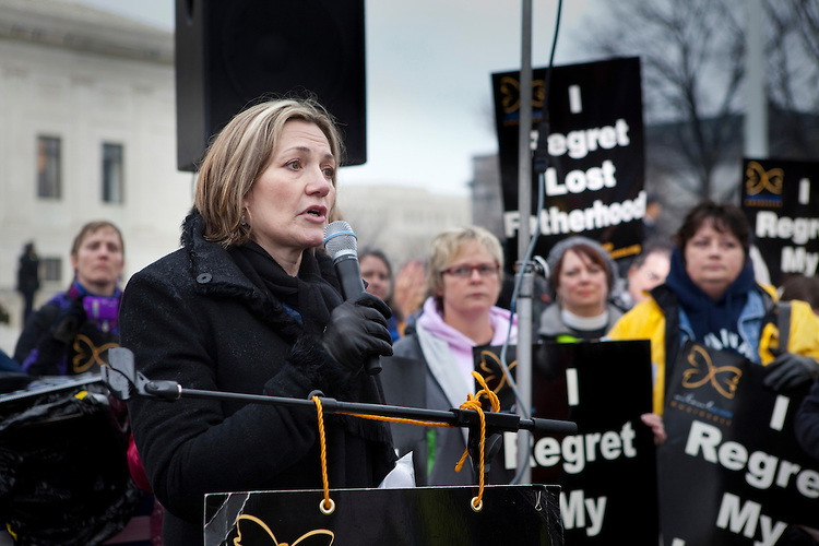 Julia Holcomb at the Silent No More Awareness Campaign