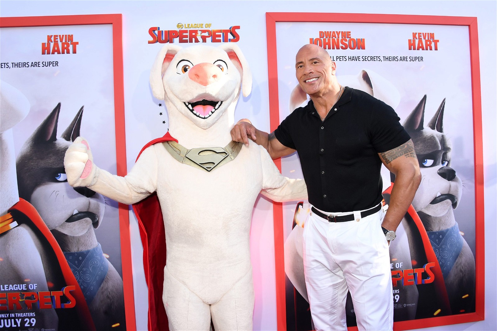 The Rock as Krypto in DC League of Super Pets