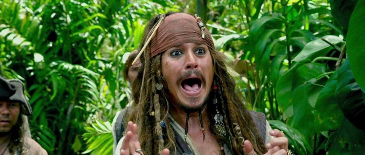 Johnny Depp in Pirates of the Caribbean: On Stranger Tides (2011).
