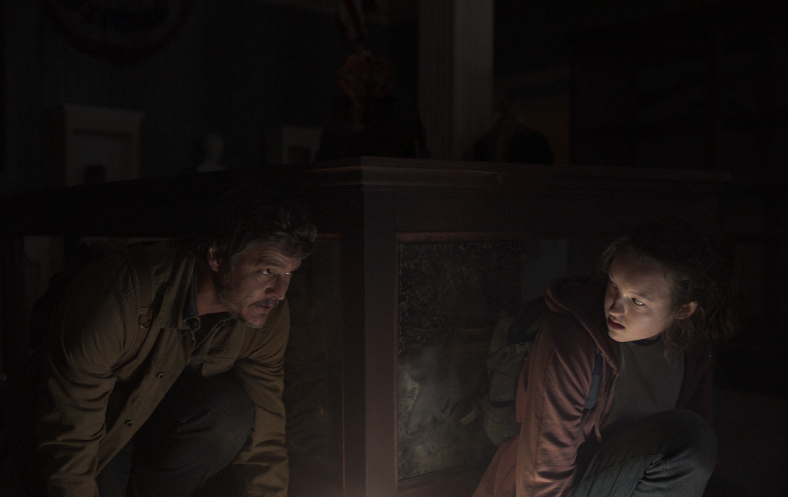 Pedro Pascal and Bella Ramsey in HBO's The Last of Us