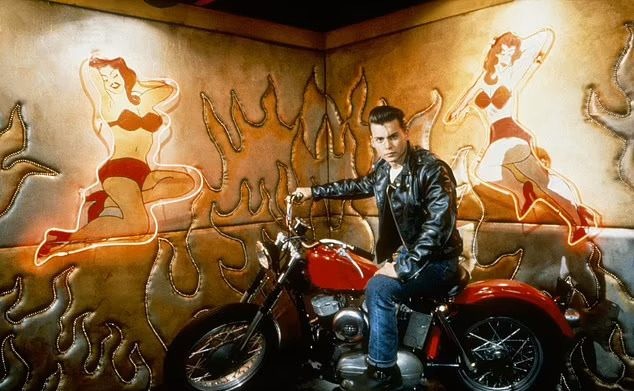 Johnny Depp Harley with Harley Davidson 