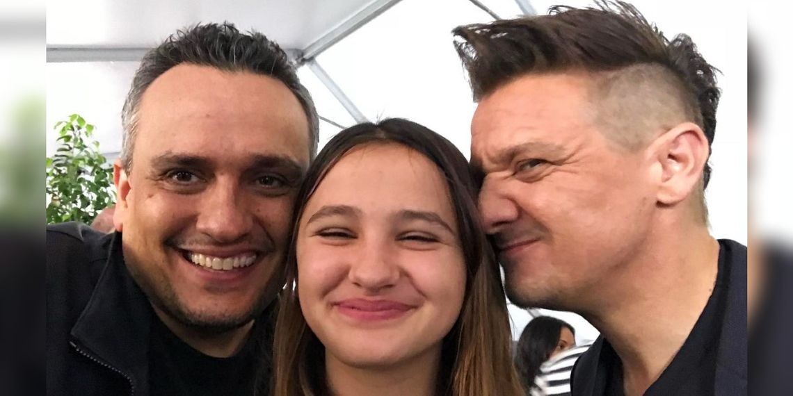 Joe and Ava Russo with Jeremy Renner