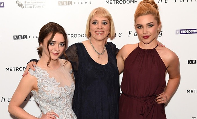 Carol Morley with Maisie Williams and Florence Pugh
