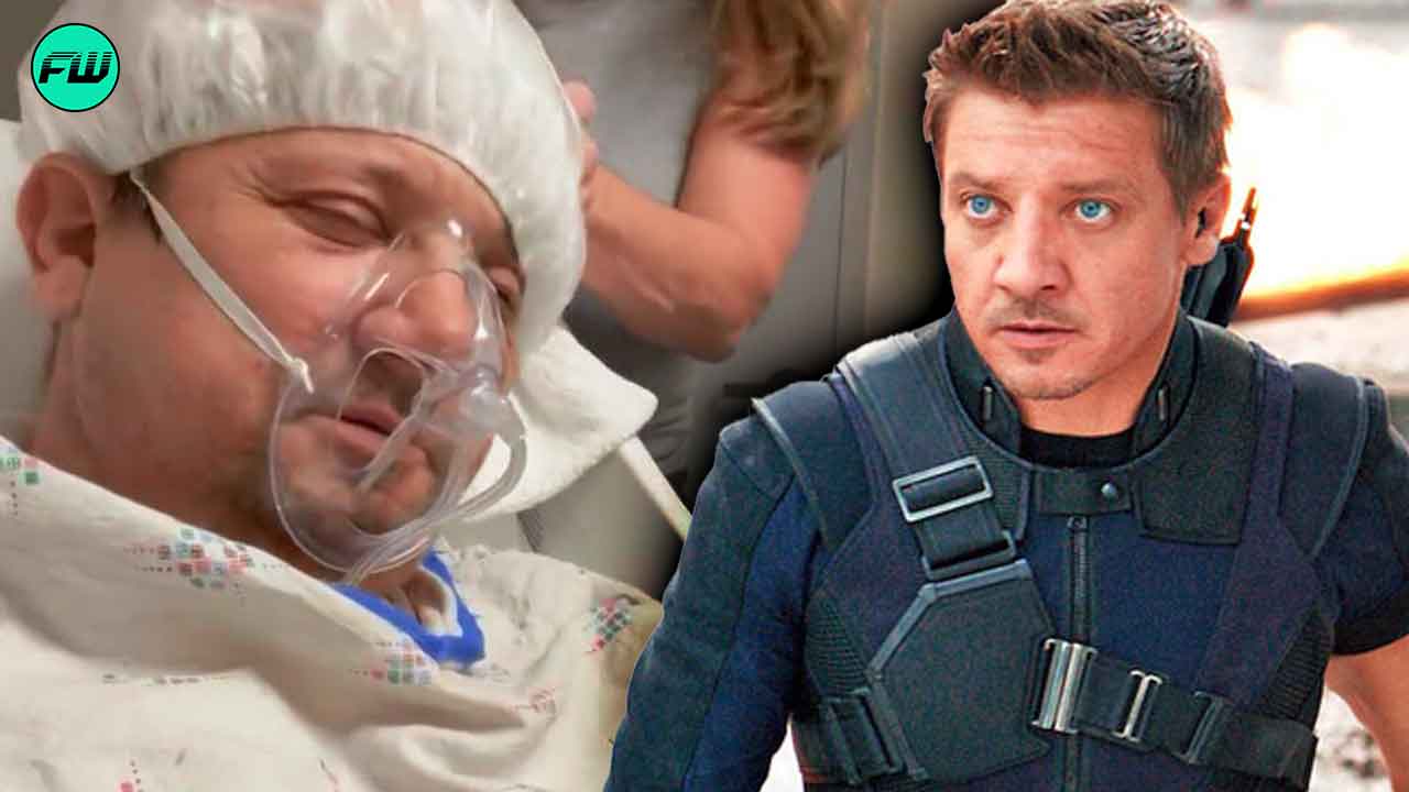 Marvel's Star Jeremy Renner Puts His Brave Face on While He Shares a ...