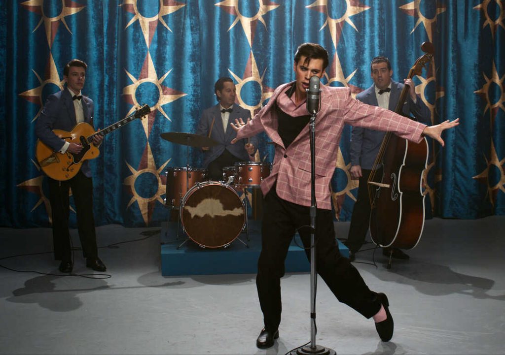 Austin Butler as Elvis Presley. 