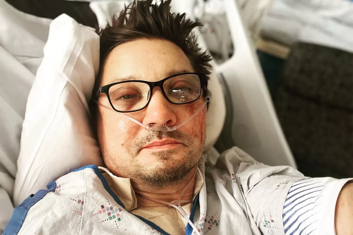 Jeremy Renner from Hospital bed