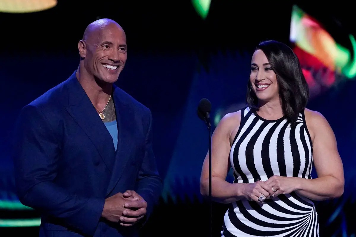 The Rock and Dany Garcia at the ESPY Awards in July 22