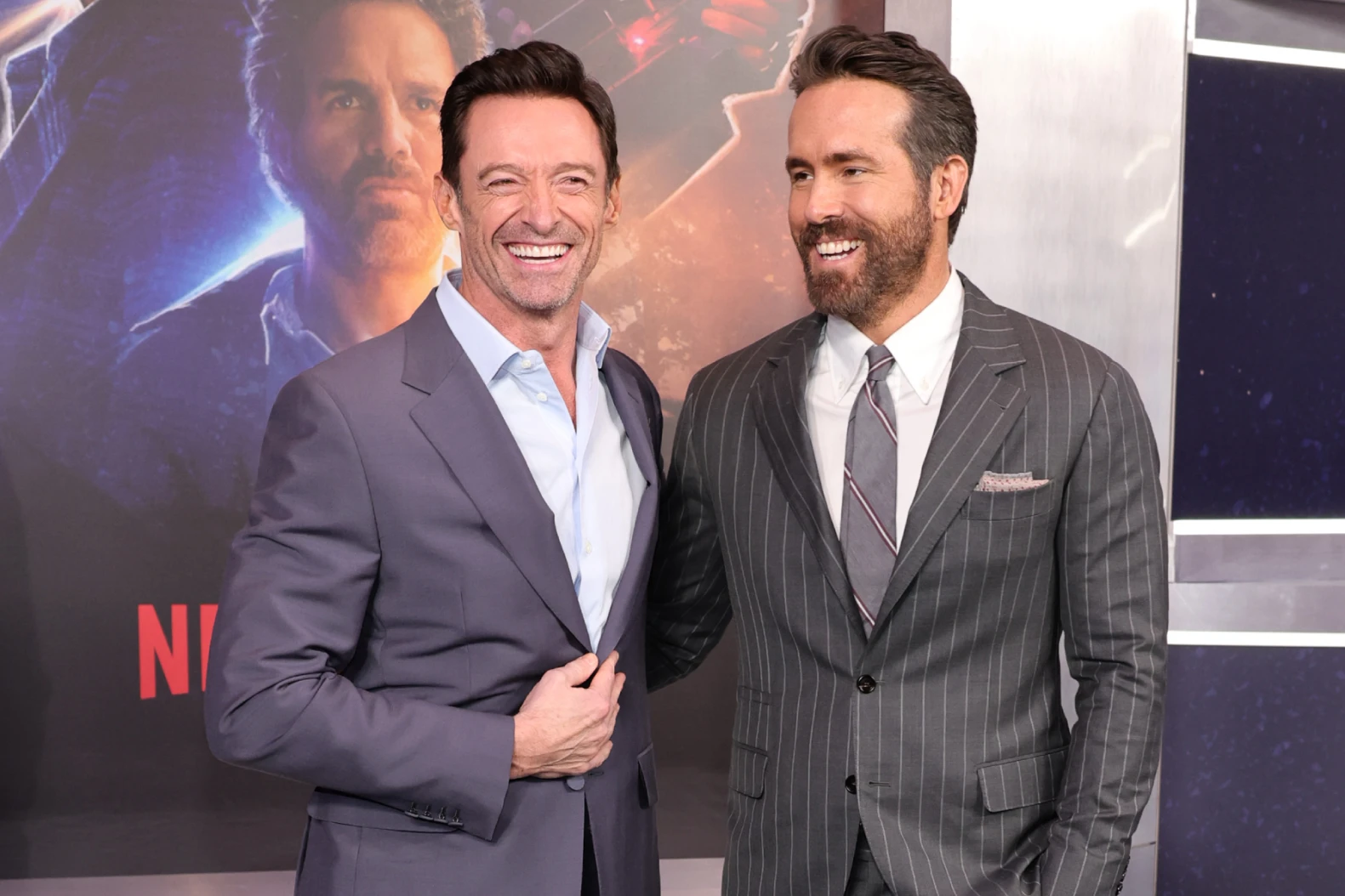 Hugh Jackman and Ryan Reynolds make fun of each other.