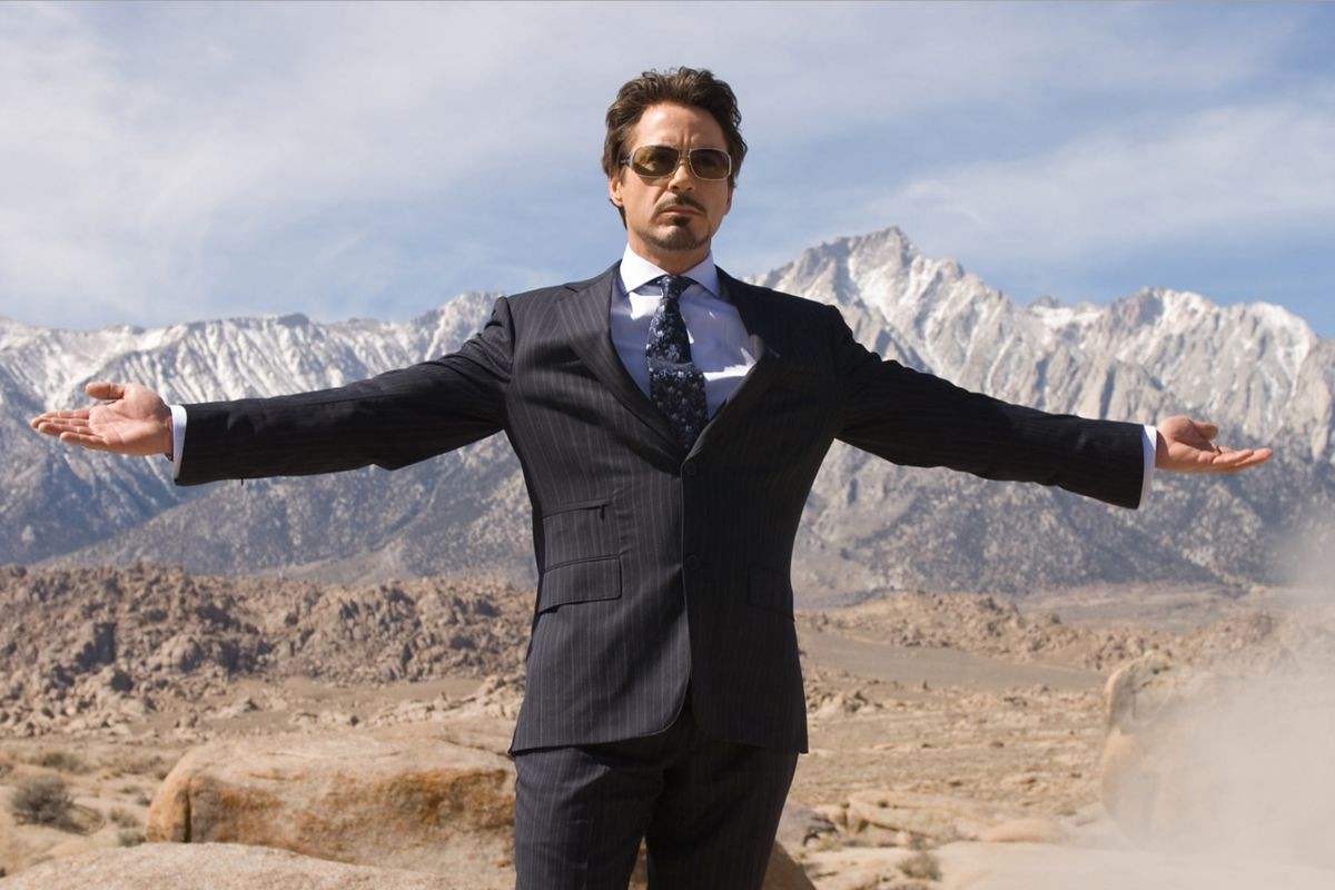 Robert Downey Jr. in Iron Man (2008).