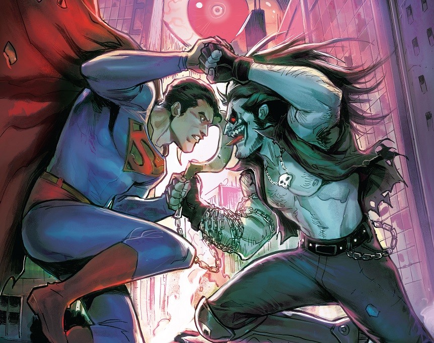 Superman vs Lobo in DC comics