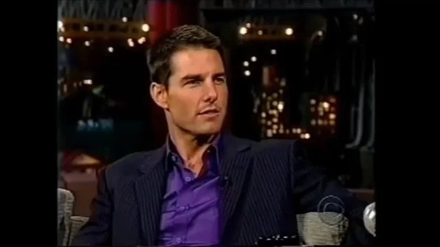 Tom Cruise on Letterman in 1999