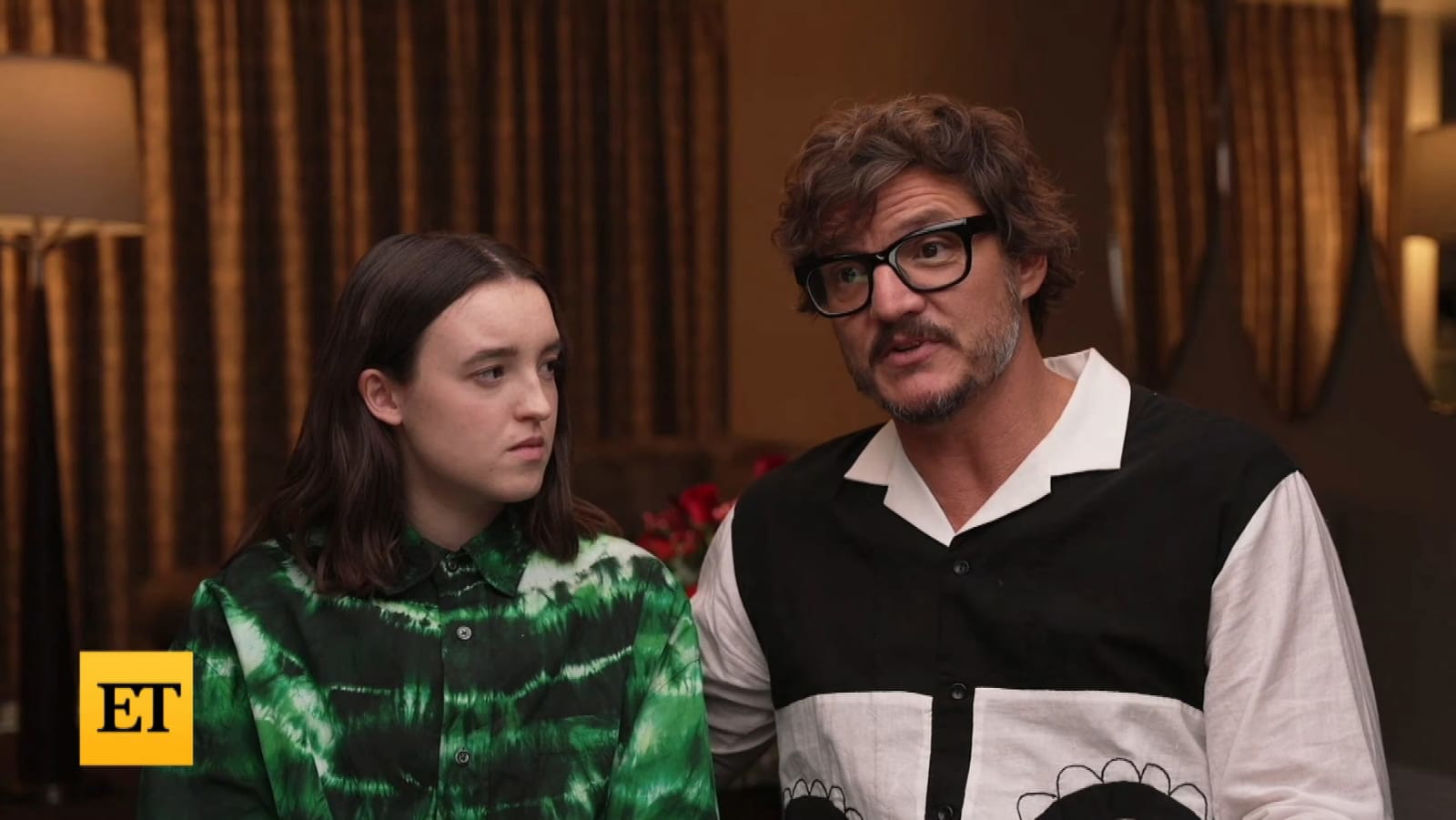 Bella Ramsey and Pedro Pascal on Entertainment Tonight