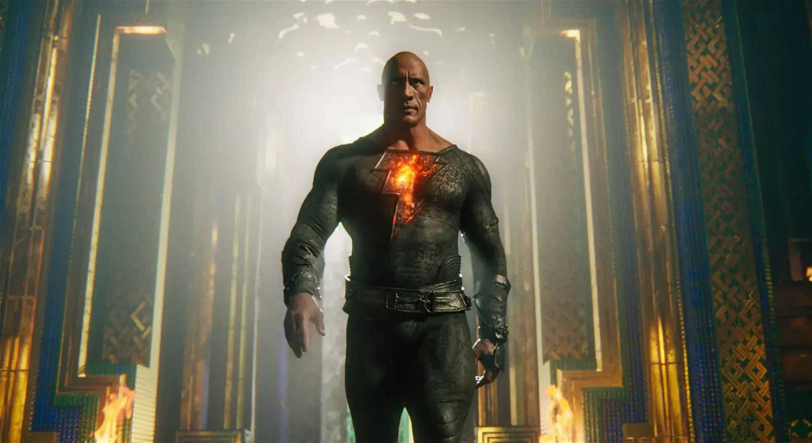 Dwayne The Rock Johnson in and as Black Adam.